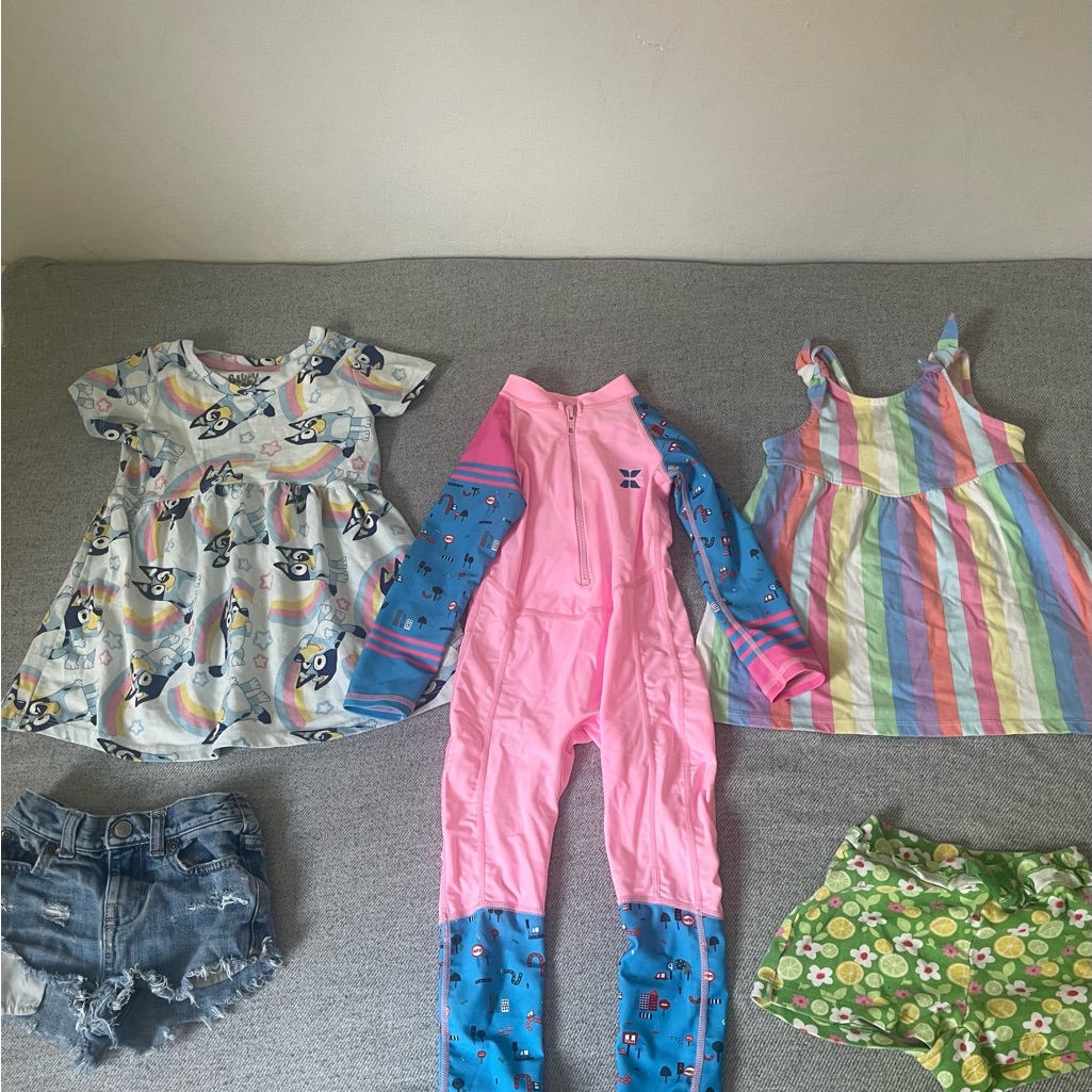 Toddler Girl Bundle 18 Months 24 Months 2t Dress Shorts Swim Suit Bundle